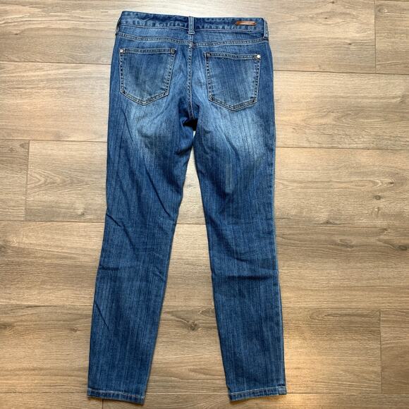 Pilcro and the Letterpress Skinny Leg Low Rise Medium Wash Blue Jeans Women's - Picture 5 of 8